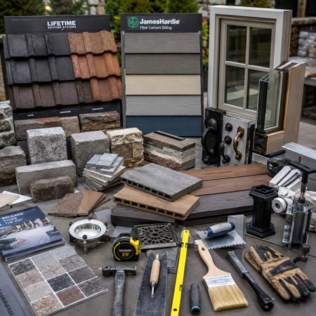 RainFire Builders Exterior Tools and Materials