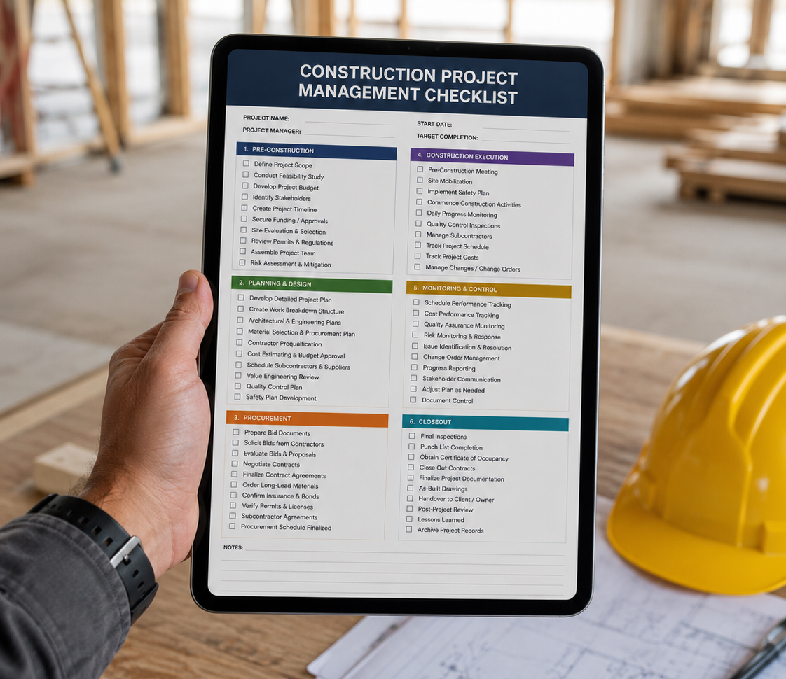RainFire Builders Project Checklist